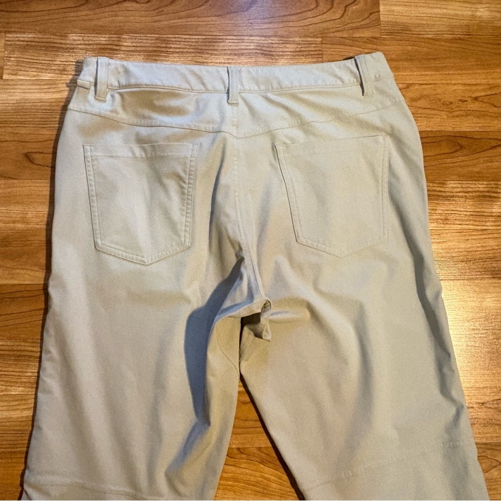 Lululemon ABC Pants Men's Size 32 Beige Khaki Tan Athleisure Stretch Comfort - Picture 5 of 8